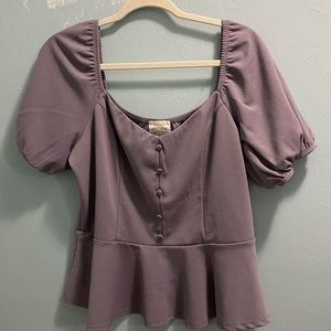 Willow Young contemporary purple blouse